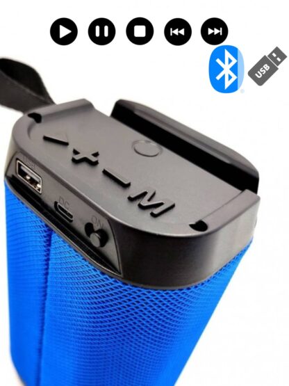 Portable Bluetooth Speaker with Led Light - USB TFT card 1 Speaker build in. Mobile Holder