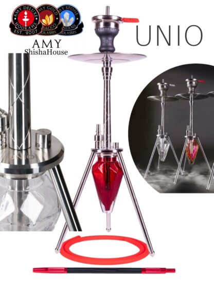 AMY Deluxe Union 01 Red N7 Deluxe House Shisha RED hookah Narghile